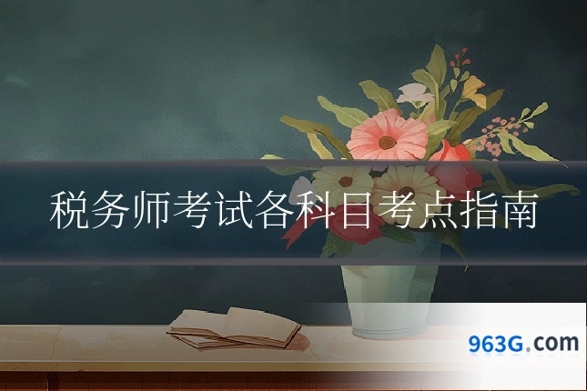 税务师考试各科目考点指南