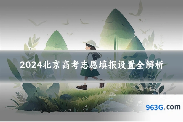 2024北京高考志愿填报设置全解析