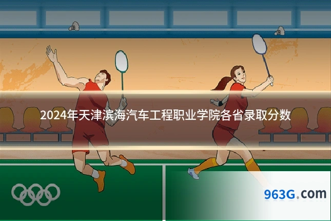 2024年天津滨海汽车工程职业学院各省录取分数