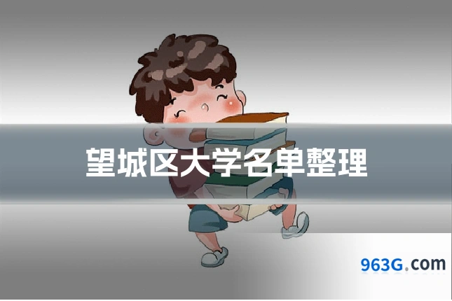 望城区大学名单整理
