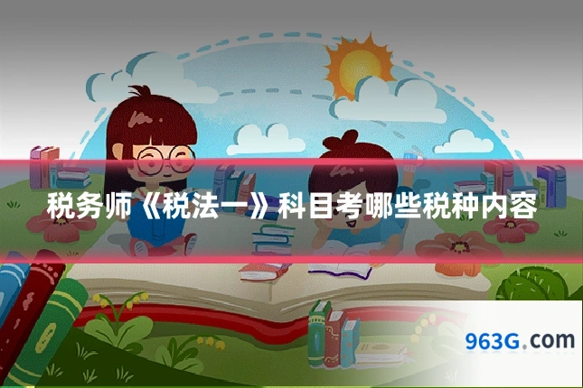 税务师《税法一》科目考哪些税种内容