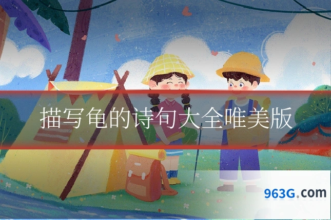 描写龟的诗句大全唯美版