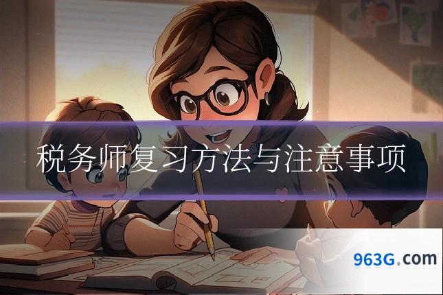 税务师复习方法与注意事项