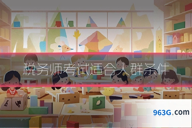 税务师考试适合人群条件