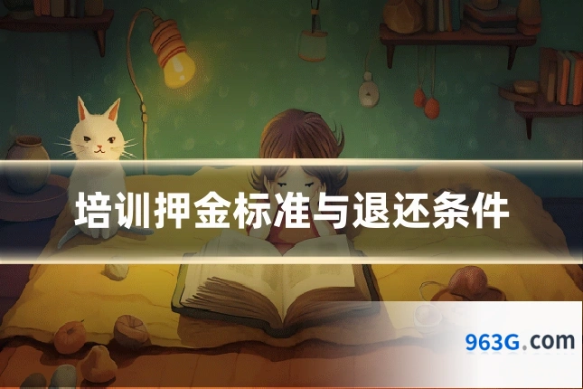 培训押金标准与退还条件