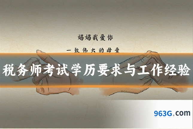 税务师考试学历要求与工作经验