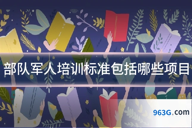 部队军人培训标准包括哪些项目