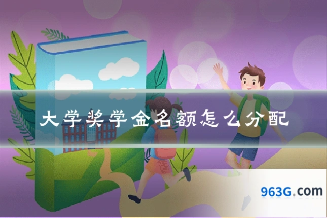 大学奖学金名额怎么分配