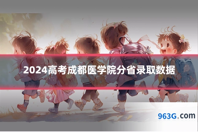 2024高考成都医学院分省录取数据