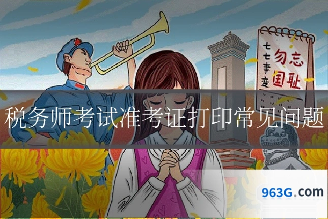 税务师考试准考证打印常见问题