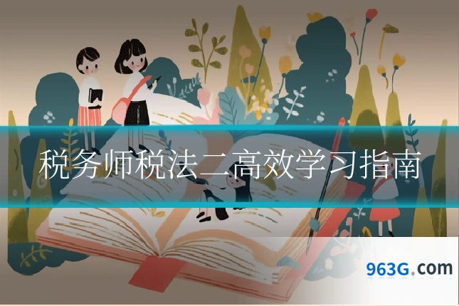 税务师税法二高效学习指南