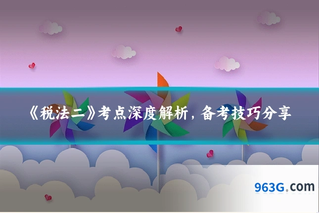 《税法二》考点深度解析，备考技巧分享