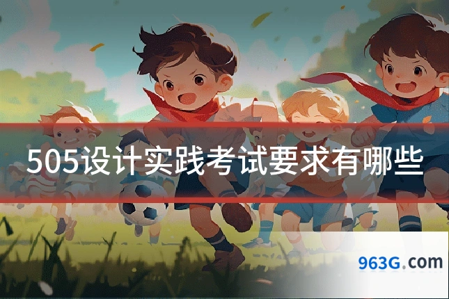 505设计实践考试要求有哪些
