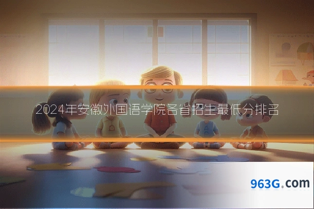 2024年安徽外国语学院各省招生最低分排名