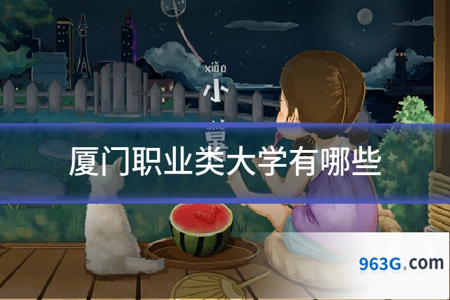 厦门职业类大学有哪些