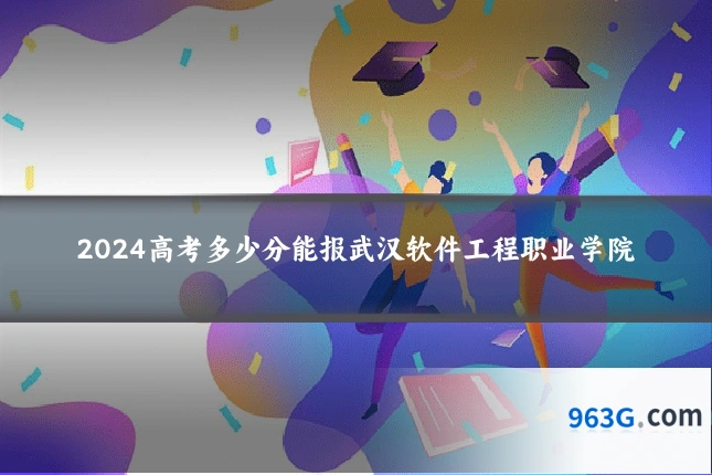 2024高考多少分能报武汉软件工程职业学院