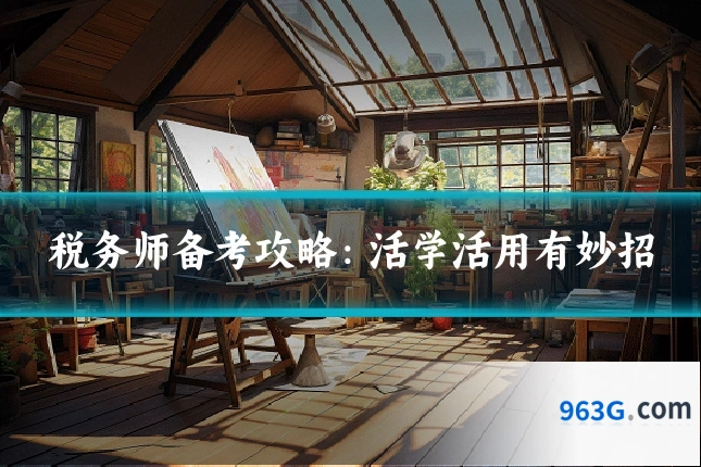 税务师备考攻略：活学活用有妙招