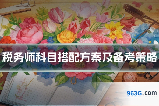 税务师科目搭配方案及备考策略