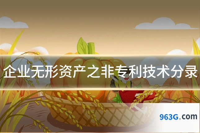 企业无形资产之非专利技术分录