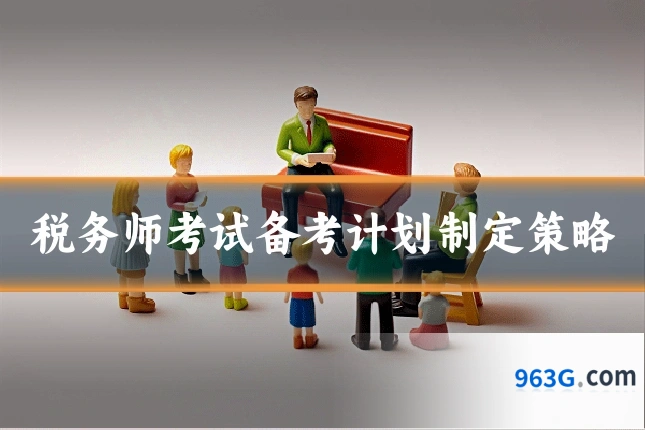 税务师考试备考计划制定策略