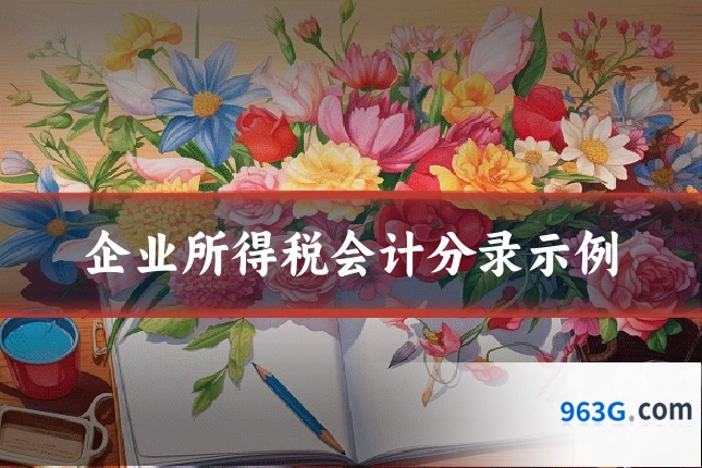 企业所得税会计分录示例