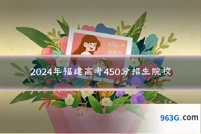2024年福建高考450分招生院校