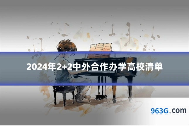 2024年2+2中外合作办学高校清单