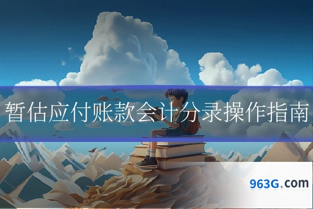 暂估应付账款会计分录操作指南