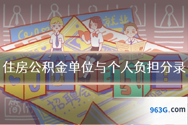 住房公积金单位与个人负担分录