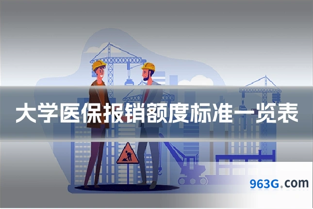 大学医保报销额度标准一览表