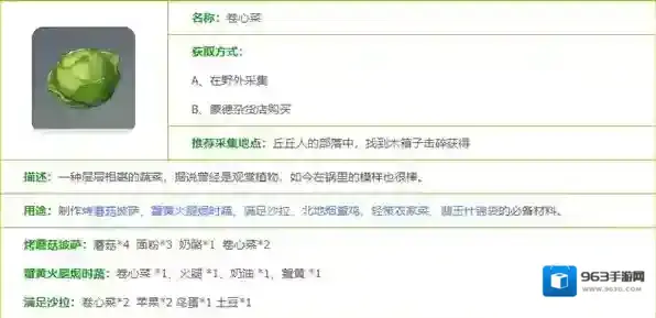 原神卷心菜图鉴一览