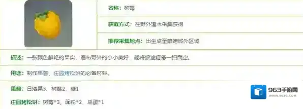 原神树莓图鉴一览