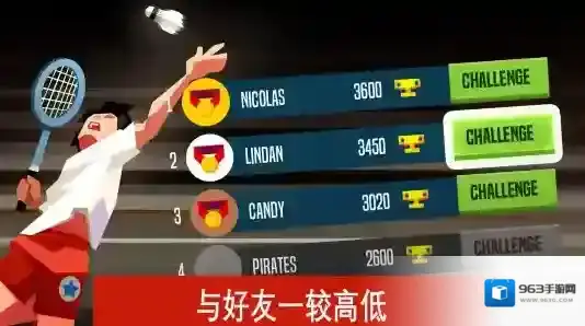 羽毛球高高手击球