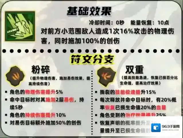 英雄没有闪撕裂技能搭配攻略详解