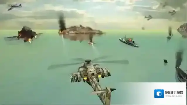 直升机空袭直升机