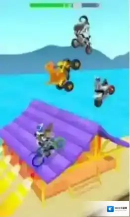 摩托斜坡攀登攀爬