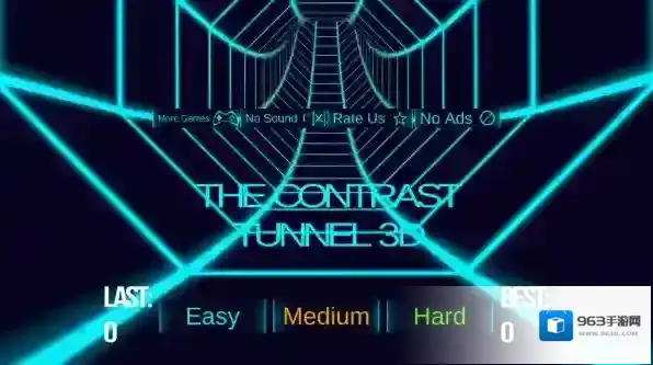 对比隧道3D赛车