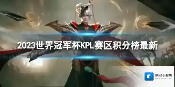 2023世界冠军杯KPL赛区积分榜最新 世界冠军杯KPL赛区8月29日积分排行