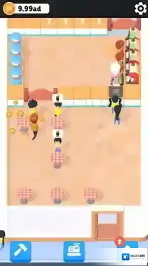 行走的咖啡师顾客