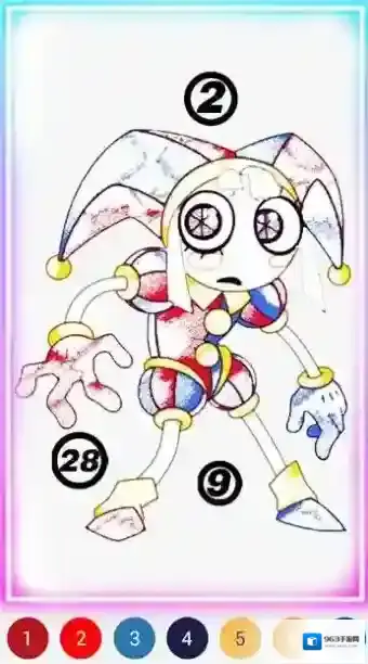 着色虚拟马戏团马戏团