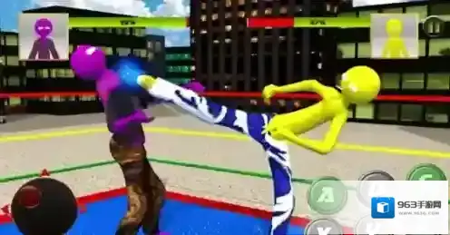 曲棍球手摔跤摔跤