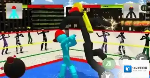 曲棍球手摔跤曲棍球