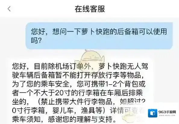 萝卜快跑后备箱